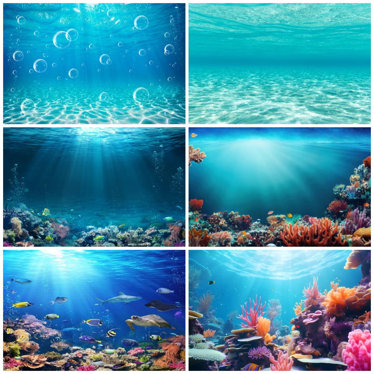 Aquarium Fish Of The World - Underwater World Backdrop Seabed Shark Ocean