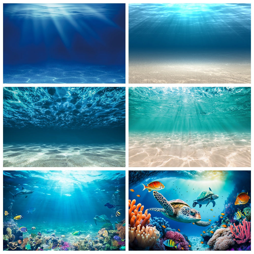 Aquarium Fish Of The World - Underwater World Seabed Backdrop for Photography