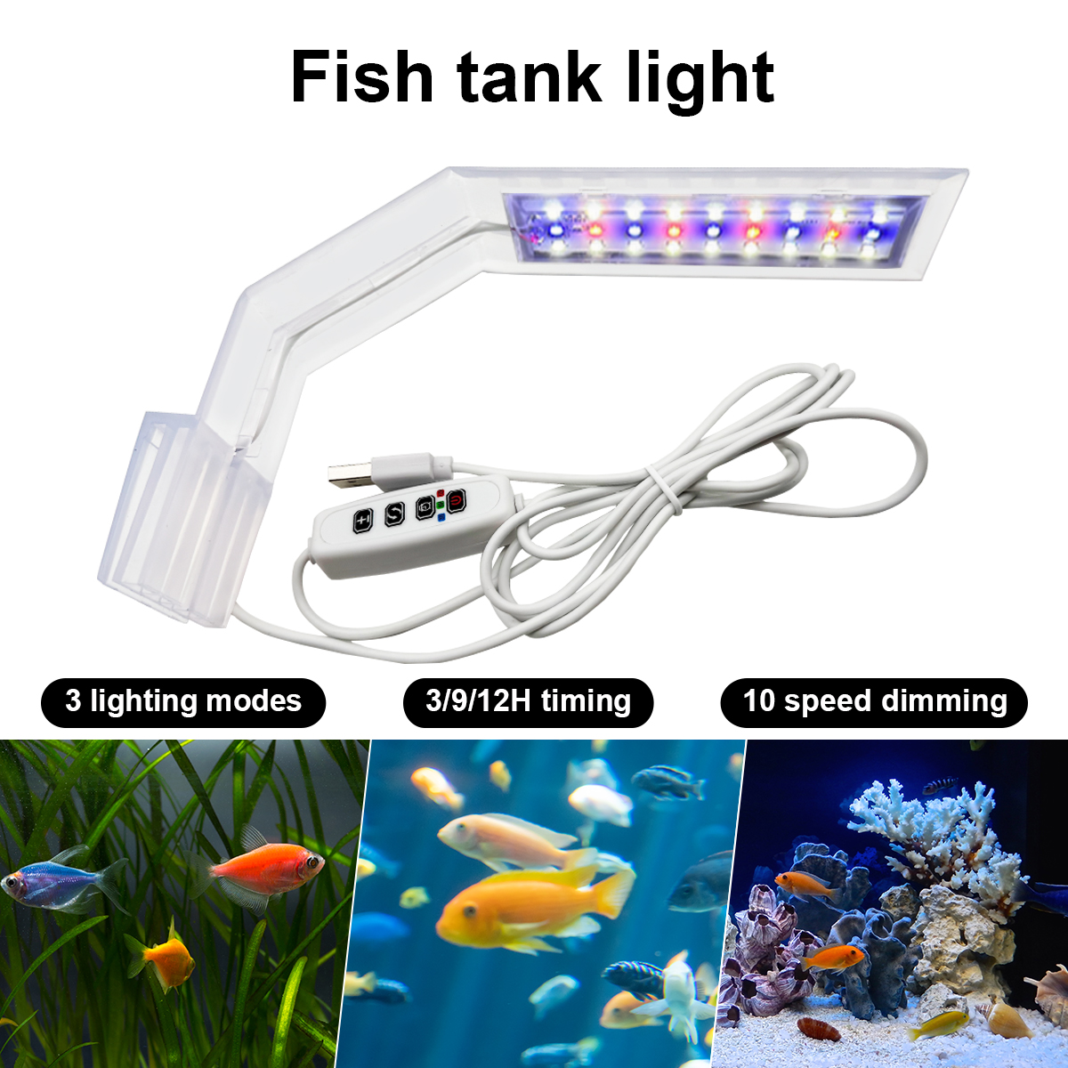 Super Slim LED Aquarium Light  - Aquarium Fish Light Lamp recensione e prezzo