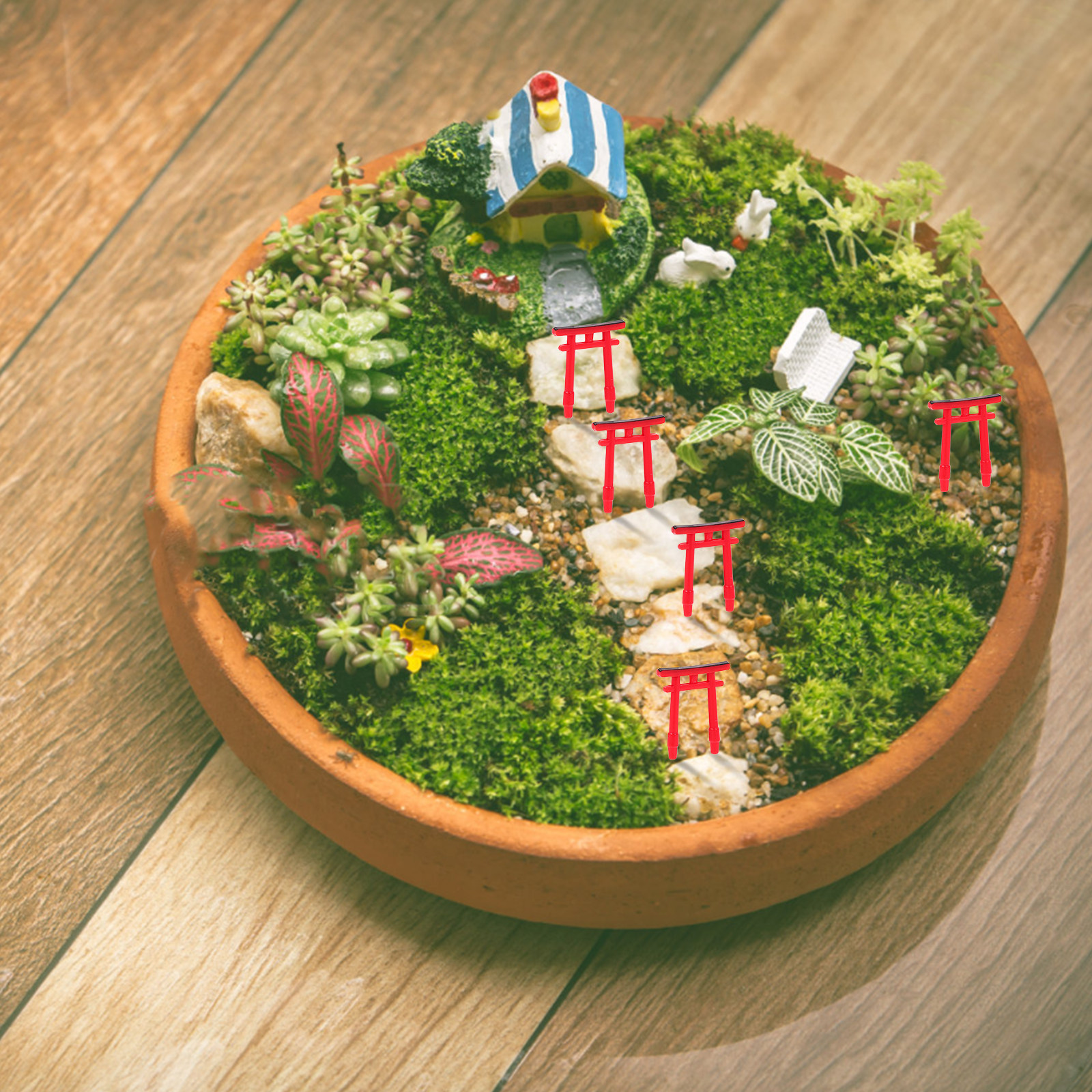 5Pcs Japanese Torii Gate Minia - Aquarium Fish Japanese recensione e prezzo