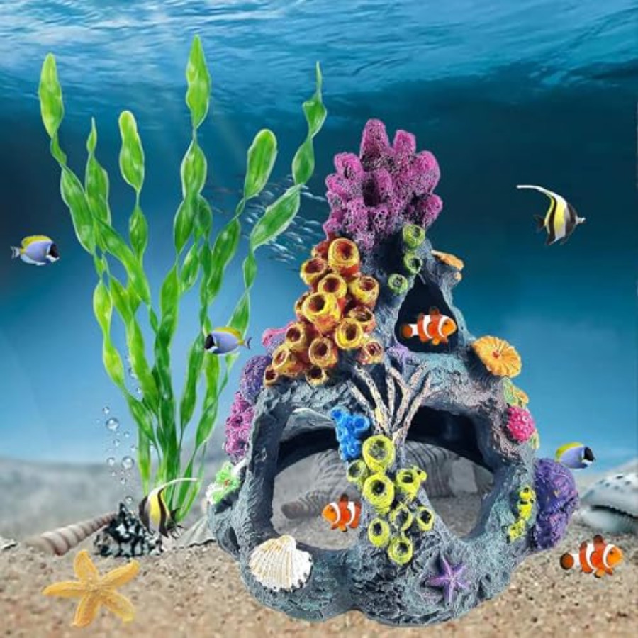 Fish Tank Decoration Set, Aqua - Aquarium Fish Colorful recensione e prezzo