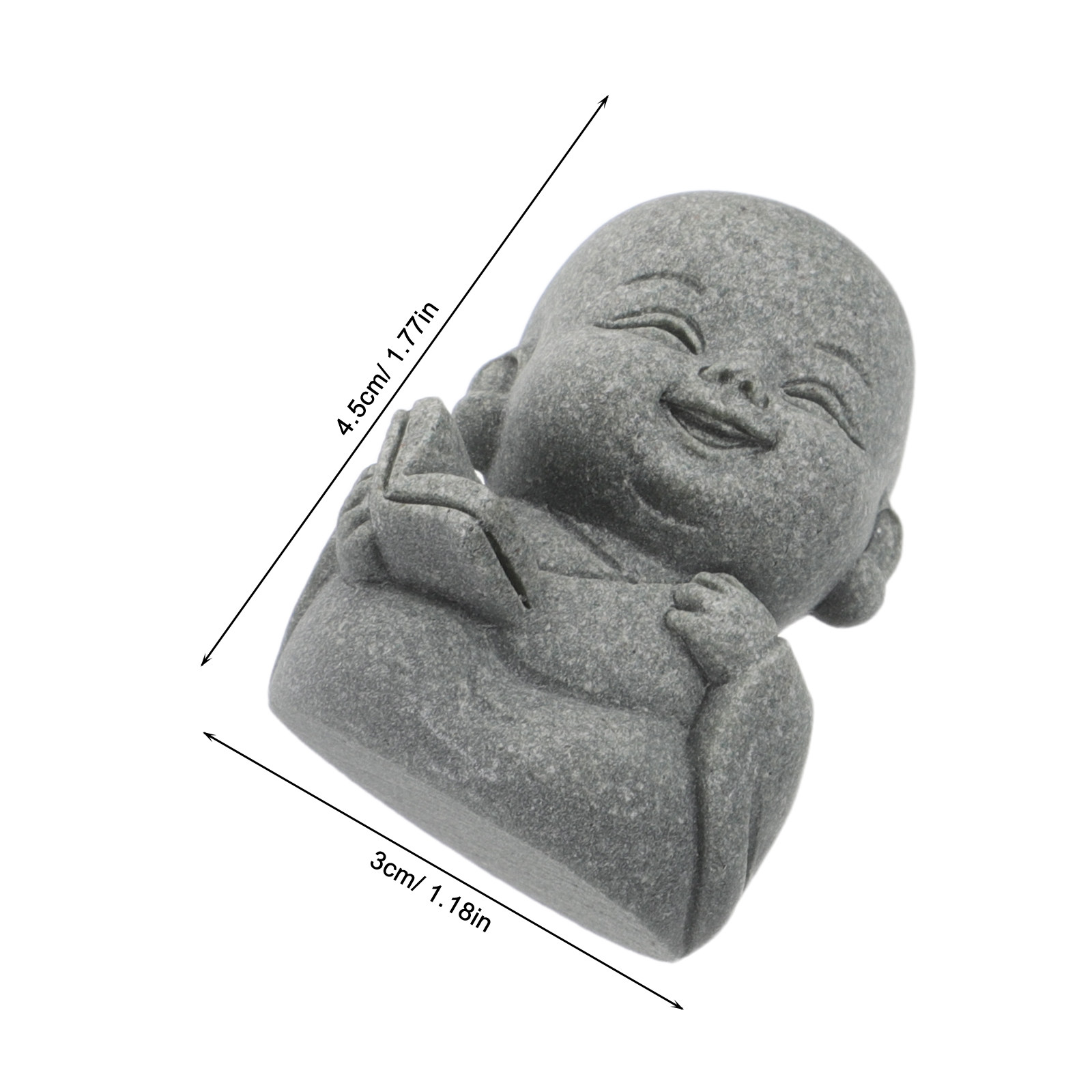 4Pcs Zen Monk Statue Sandstone - Aquarium Fish Japanese recensione e prezzo