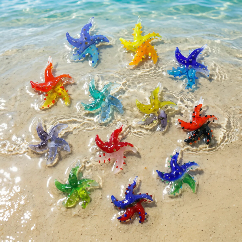 Mini Glass Starfish Pendant Co - Aquarium Fish Colorful recensione e prezzo