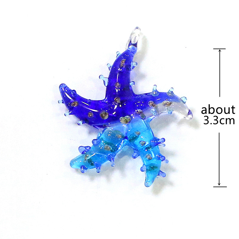 Mini Glass Starfish Pendant Co - Aquarium Fish Colorful recensione e prezzo