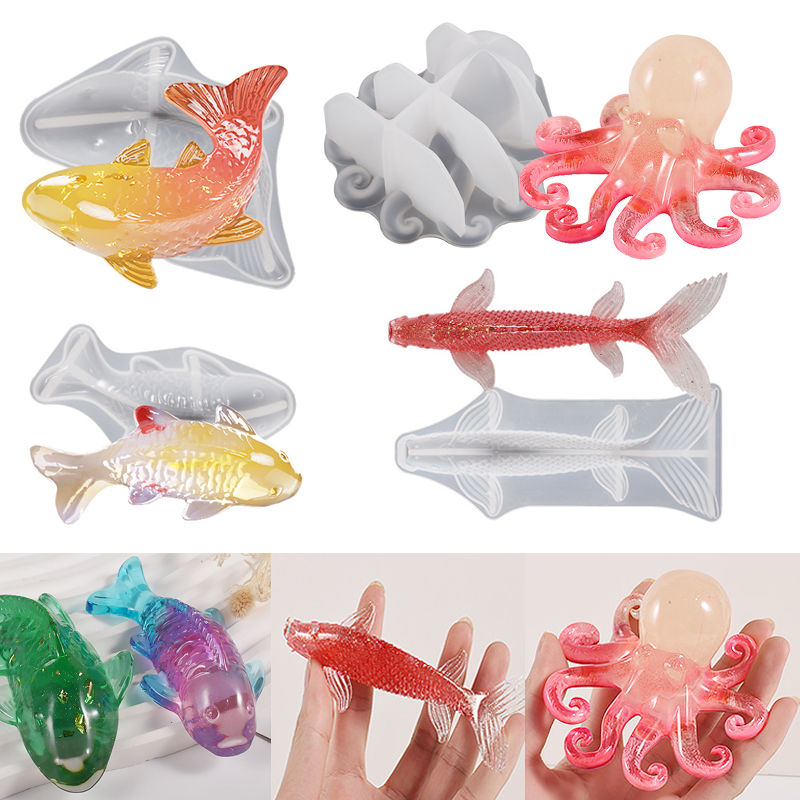 3D Koi Fish Shaped Epoxy Resin - Aquarium Fish Farm recensione e prezzo