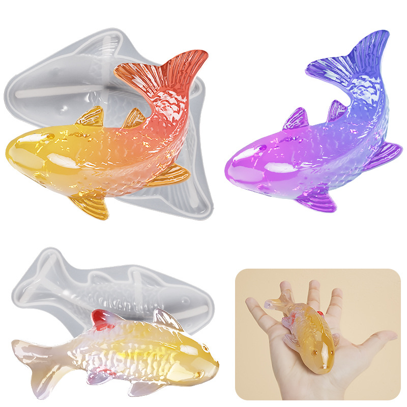 3D Koi Fish Shaped Epoxy Resin - Aquarium Fish Farm recensione e prezzo