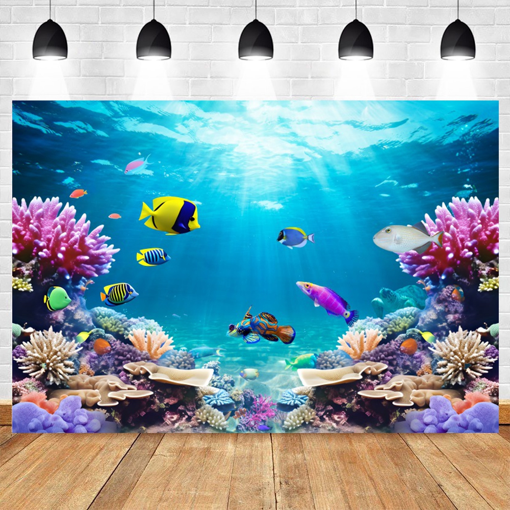 Underwater World Backdrop Seab - Aquarium Fish Of The World recensione e prezzo