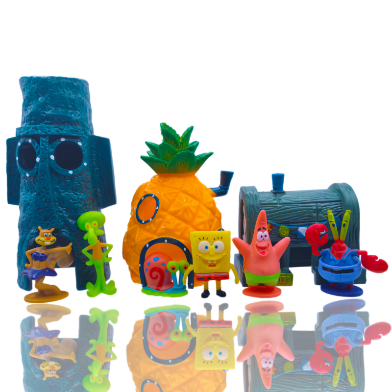 6pcs SpongeBob Fish Tank Decor - Aquarium Fish Farm recensione e prezzo