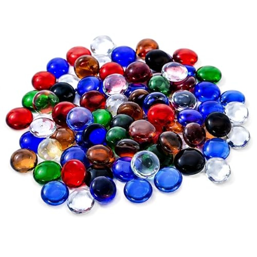2LB Flat Glass Marbles Color 2 - Aquarium Fish Colorful recensione e prezzo