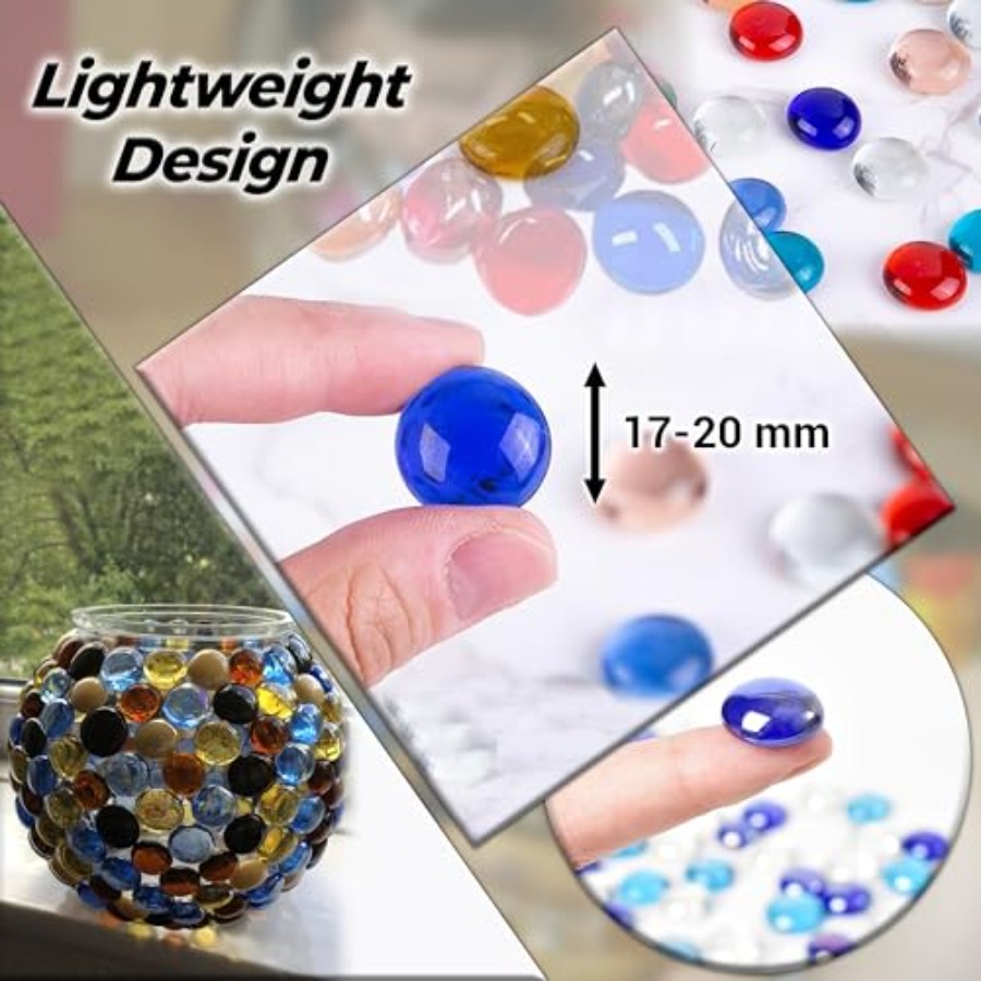 2LB Flat Glass Marbles Color 2 - Aquarium Fish Colorful recensione e prezzo