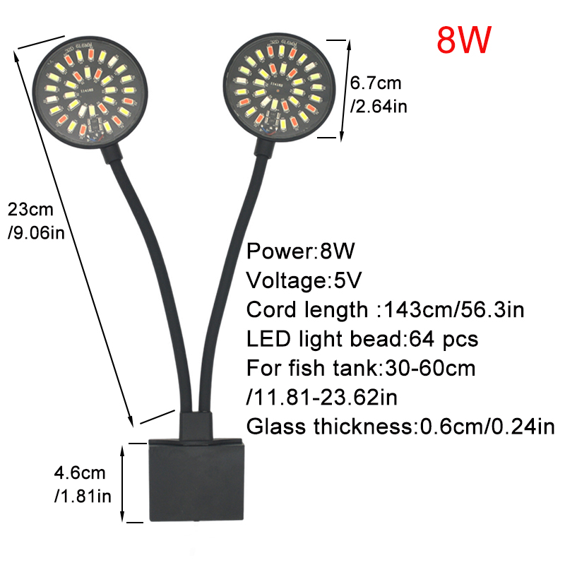 USB Aquarium LED Light Fish Ta - Aquarium Fish Light Lamp recensione e prezzo