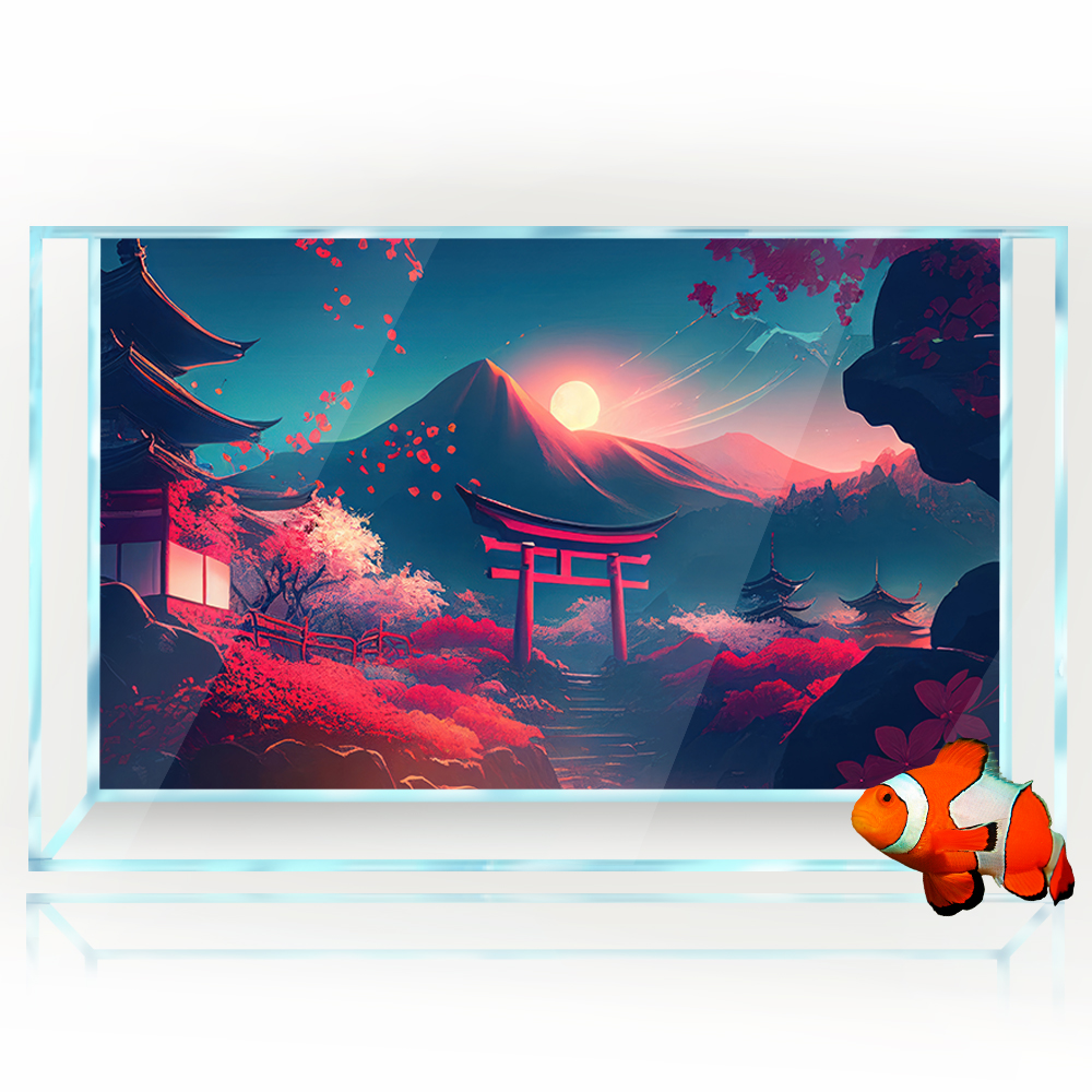 Aquarium Background Sticker De - Aquarium Fish Japanese recensione e prezzo