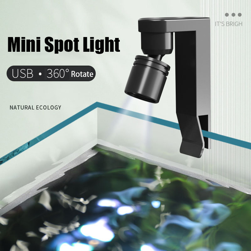 USB Clamp Light Waterproof Whi - Aquarium Fish Light Lamp recensione e prezzo