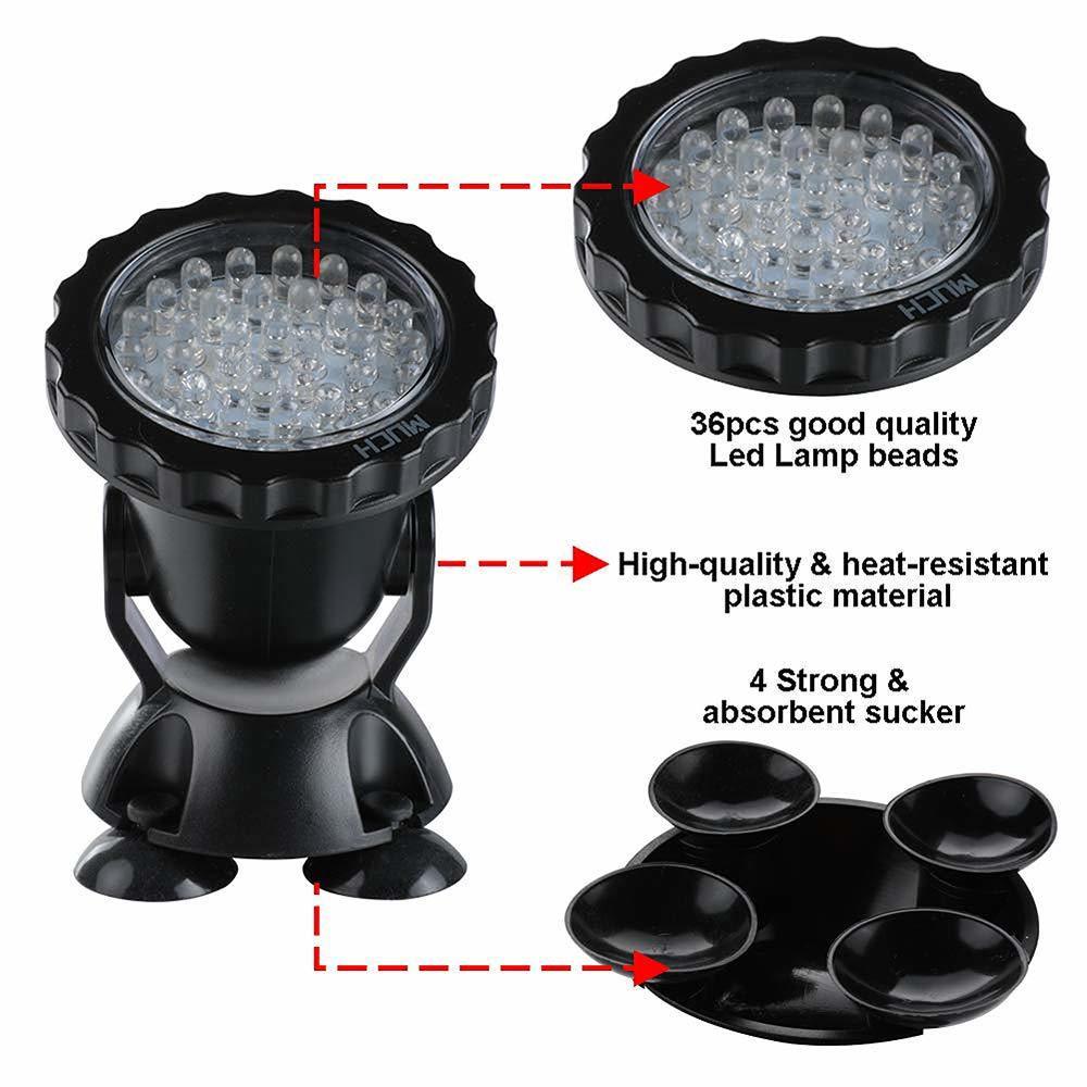 12V Submersible Pond Light Mul - Aquarium Fish Colorful recensione e prezzo