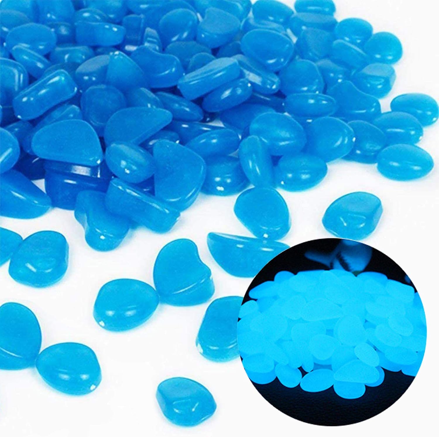 Fish Tank Rocks Glow Blue Pebb - Aquarium Fish Farm recensione e prezzo