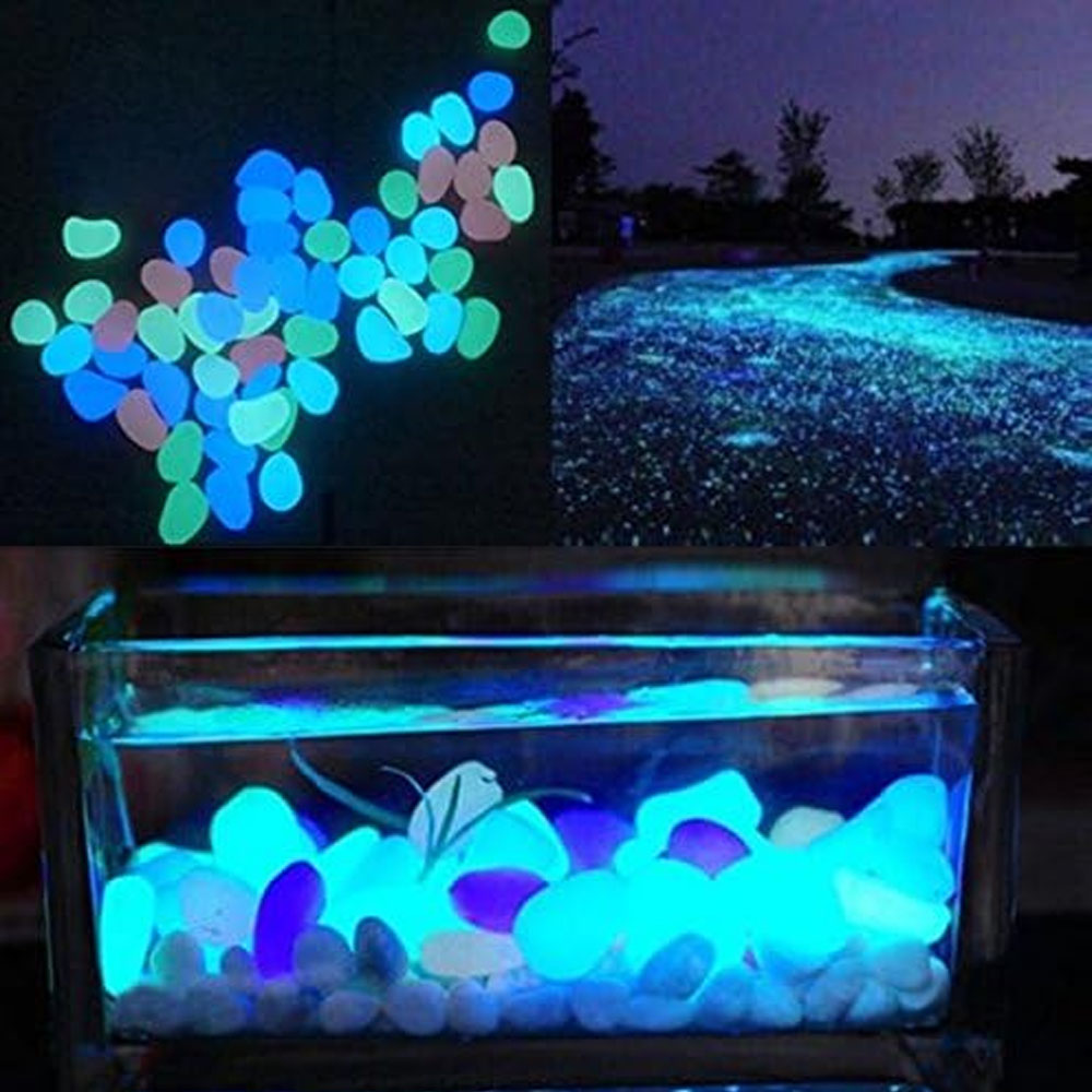 Fish Tank Rocks Glow Blue Pebb - Aquarium Fish Farm recensione e prezzo