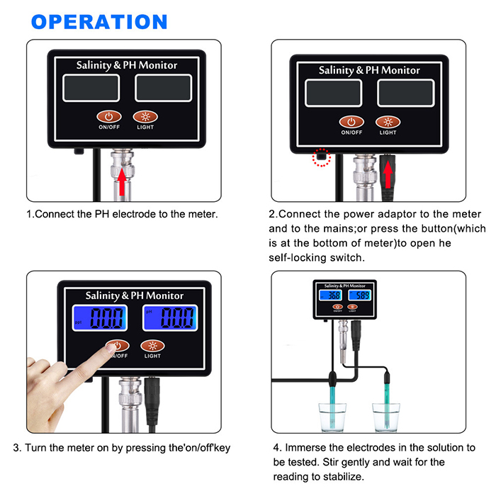 Online PH & Salinity Monitor 2 - Aquarium Fish In Online recensione e prezzo