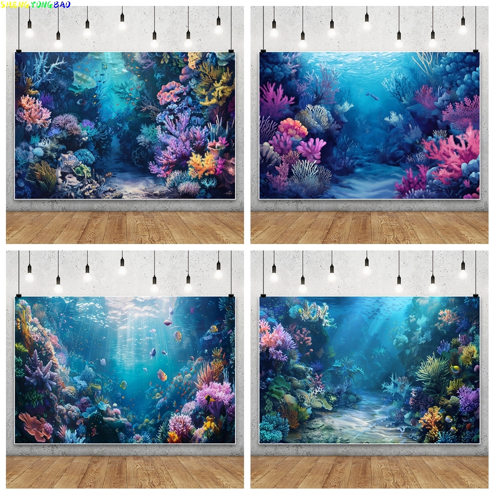 Blue Underwater World Backdrop - Aquarium Fish Of The World recensione e prezzo
