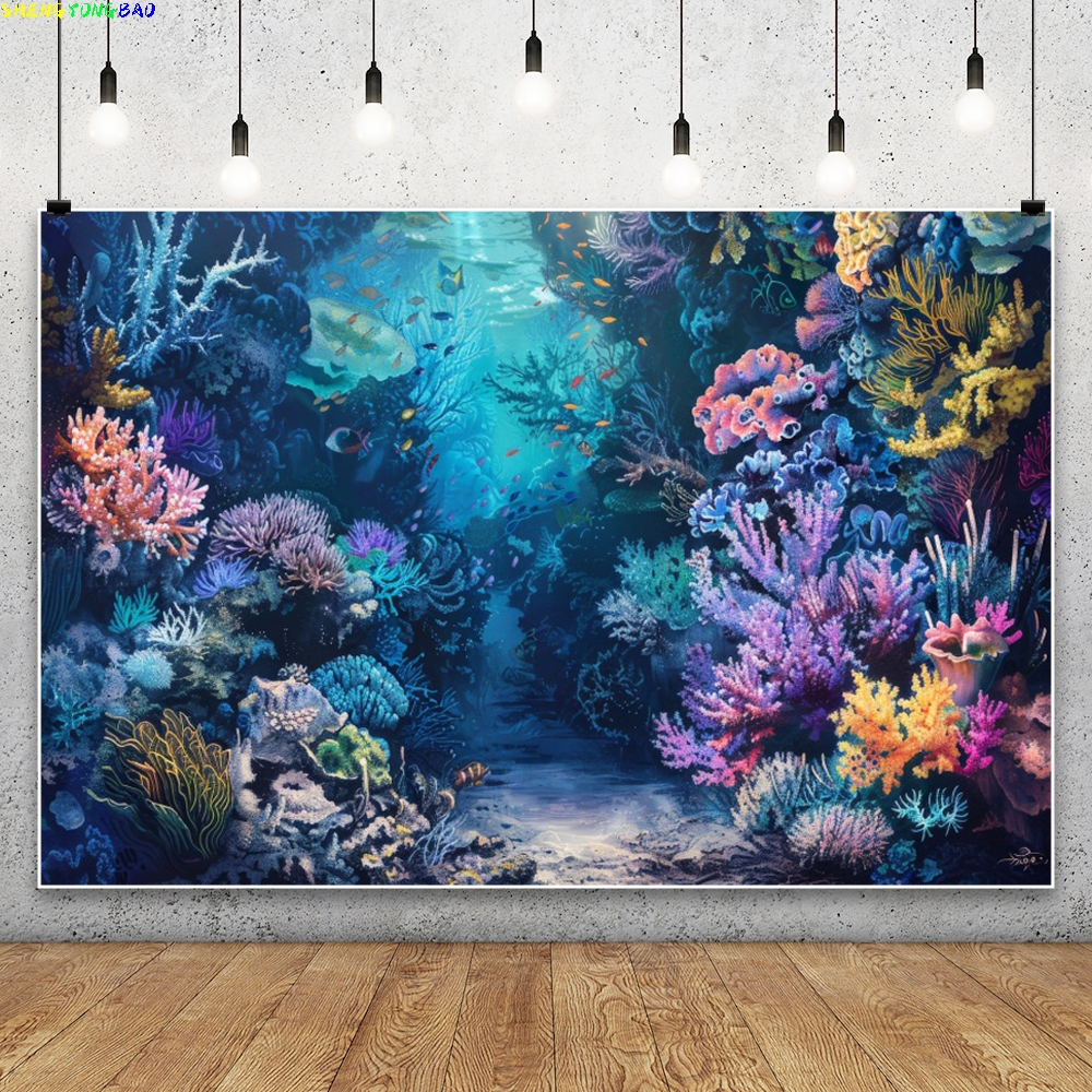 Blue Underwater World Backdrop - Aquarium Fish Of The World recensione e prezzo