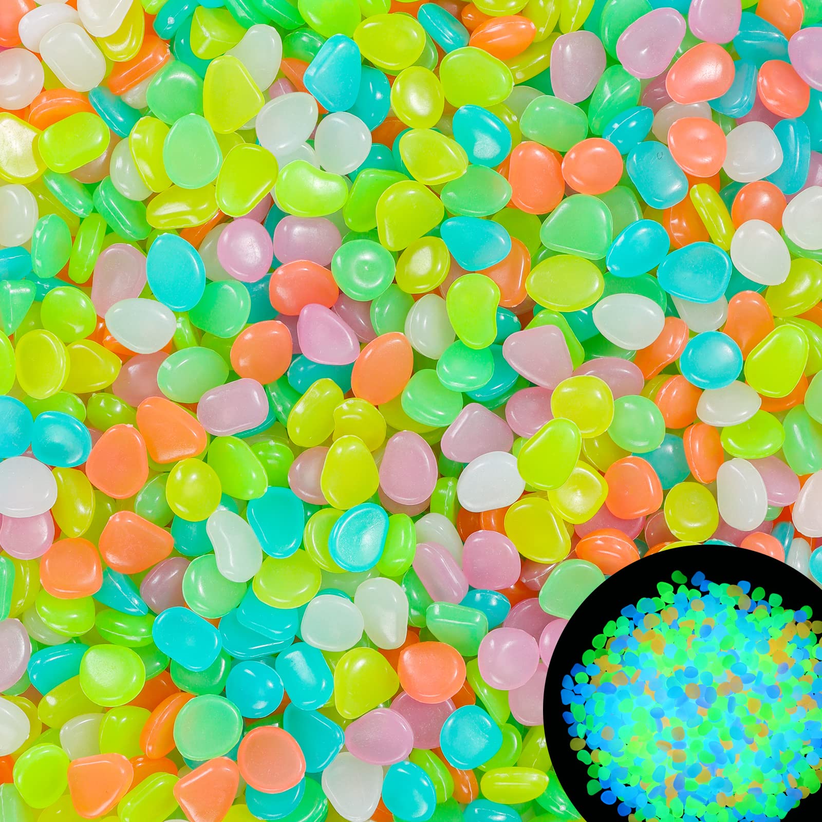 100Pcs Glow in the Dark Garden - Aquarium Fish Farm recensione e prezzo