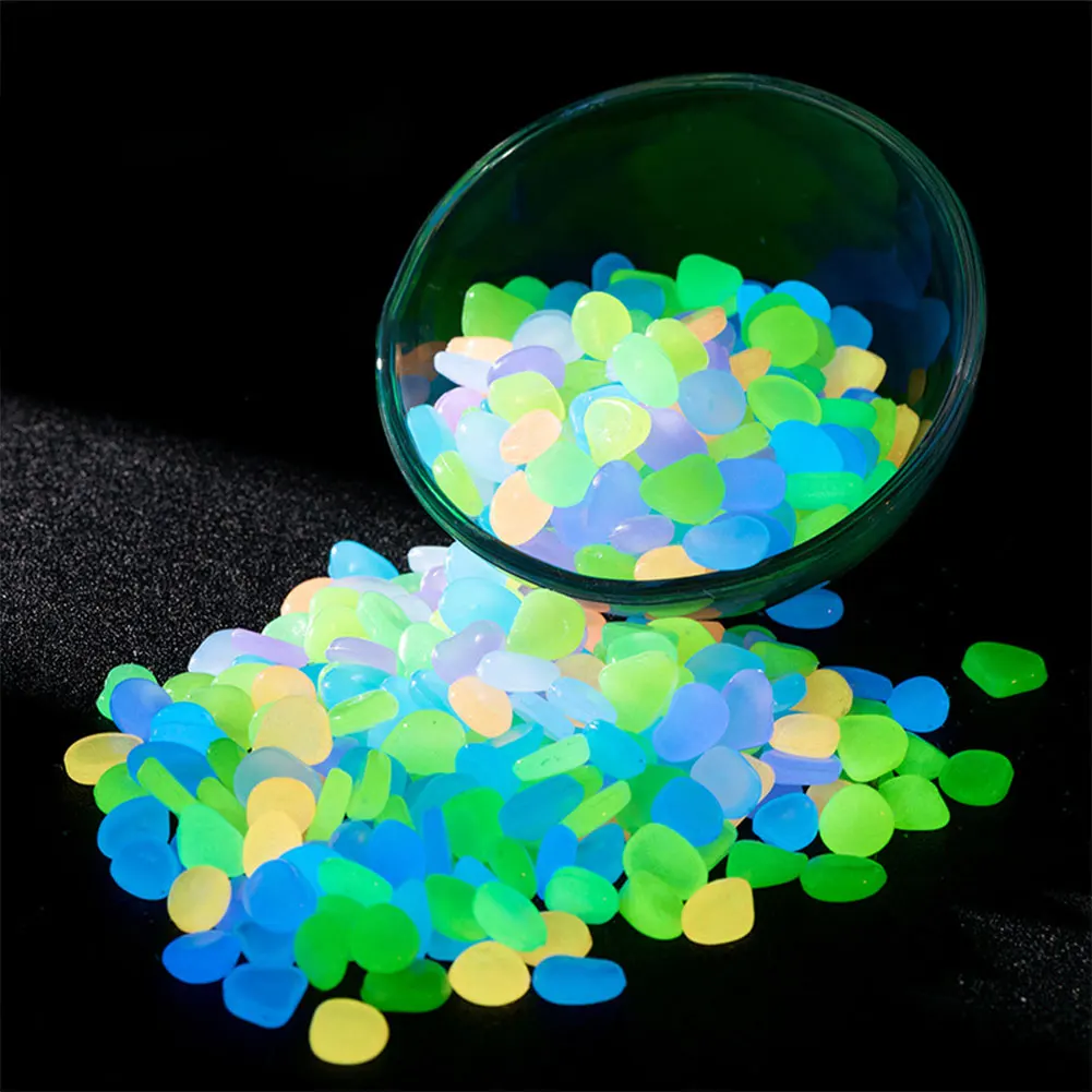 100Pcs Pebbles Glow In The Dar - Aquarium Fish Farm recensione e prezzo