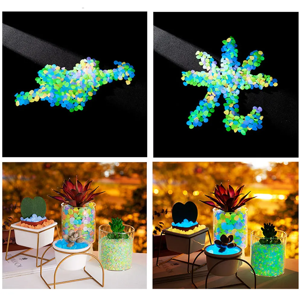 100Pcs Pebbles Glow In The Dar - Aquarium Fish Farm recensione e prezzo