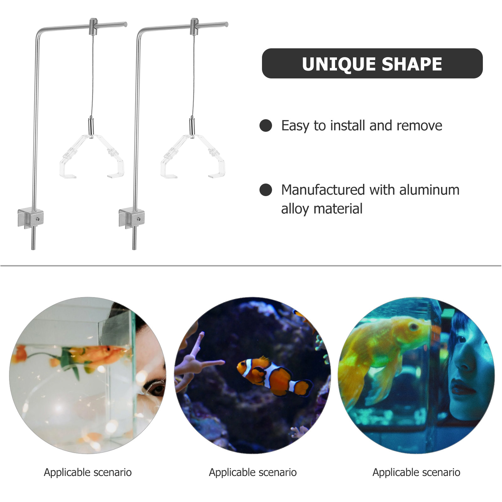 2pcs Aquarium Light Holder Wit - Aquarium Fish Light Lamp recensione e prezzo