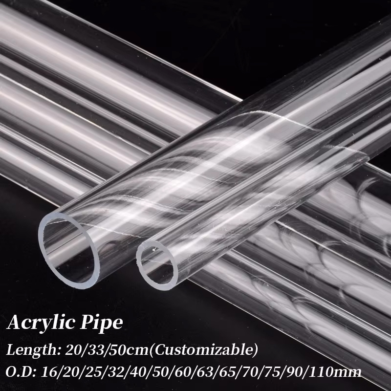 1Pc O.D 16~110mm Clear Acrylic - Aquarium Fish Long recensione e prezzo
