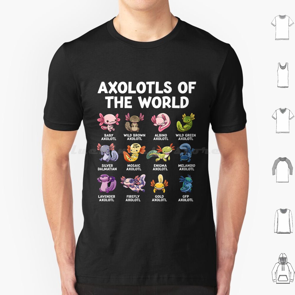 World Axolotls T Shirt 6xl Cot - Aquarium Fish Of The World recensione e prezzo