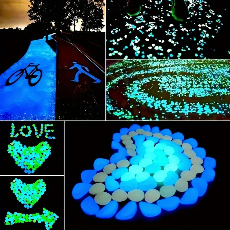 500Pcs Glow in The Dark Garden - Aquarium Fish Farm recensione e prezzo